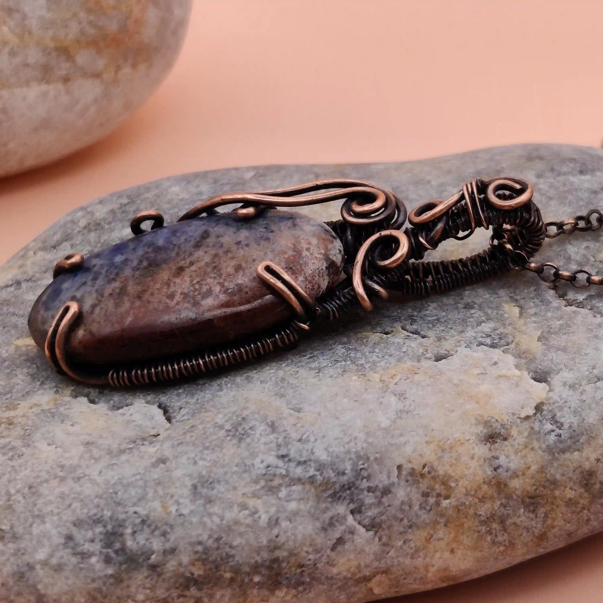 Taara Dumortierite necklace By Sanguine Aura Handcrafted Jewellery