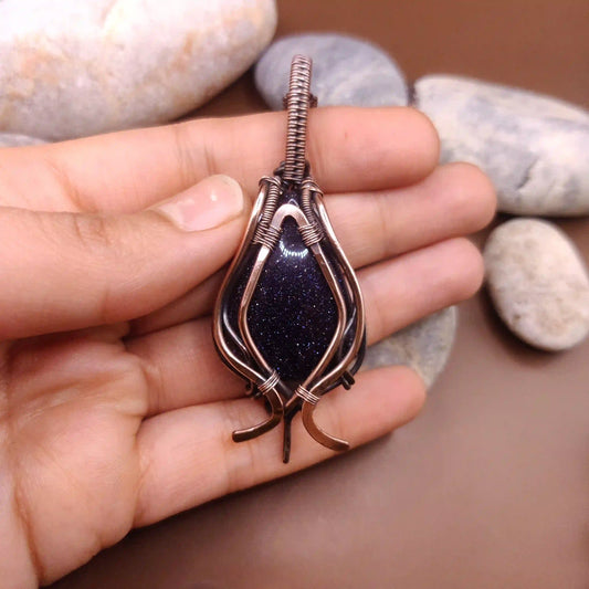 Veena - Sandstone Necklace 001 SA1 By Sanguine Aura Handcrafted Jewellery