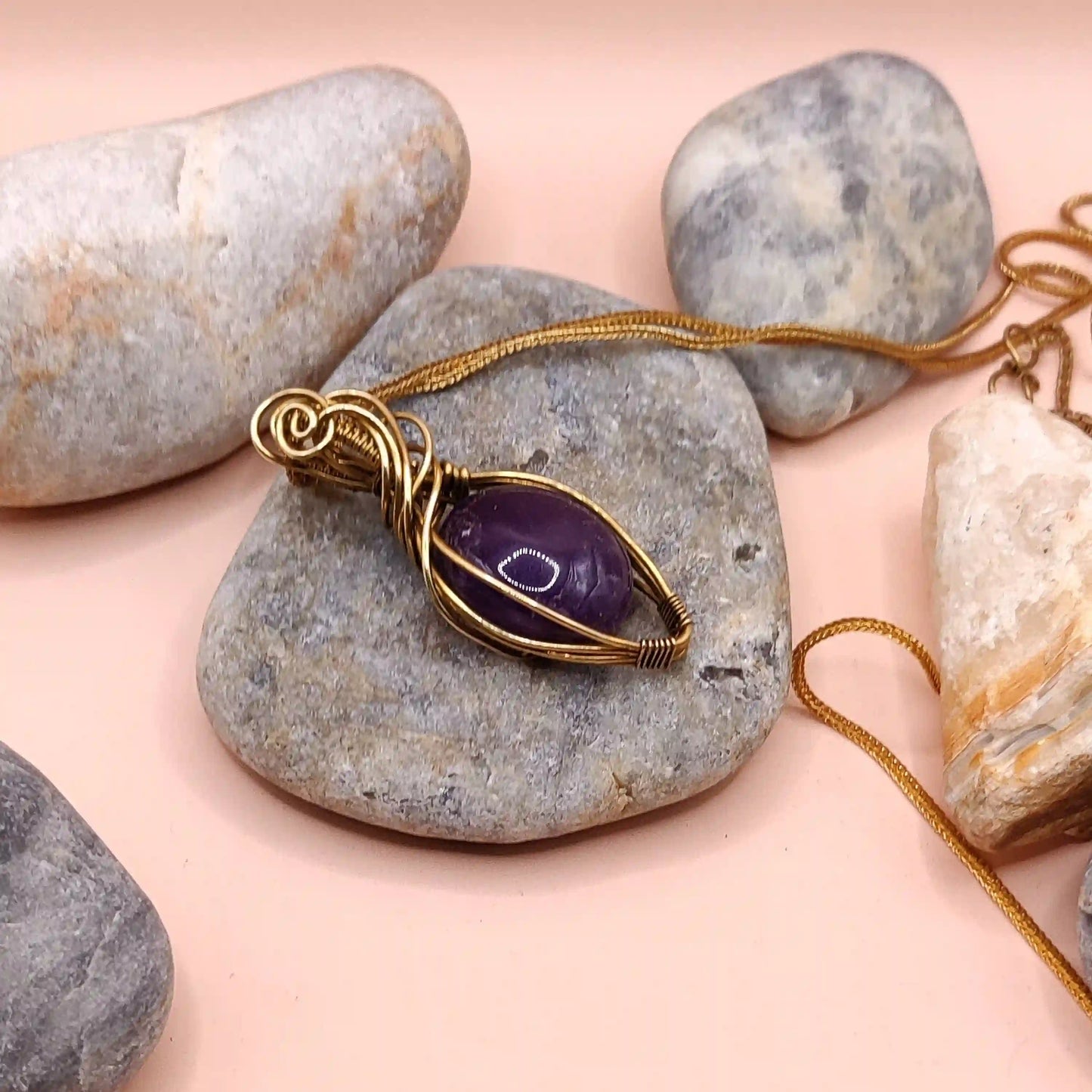 Viti - Amethyst Necklace 006 By Sanguine Aura Handcrafted Jewellery