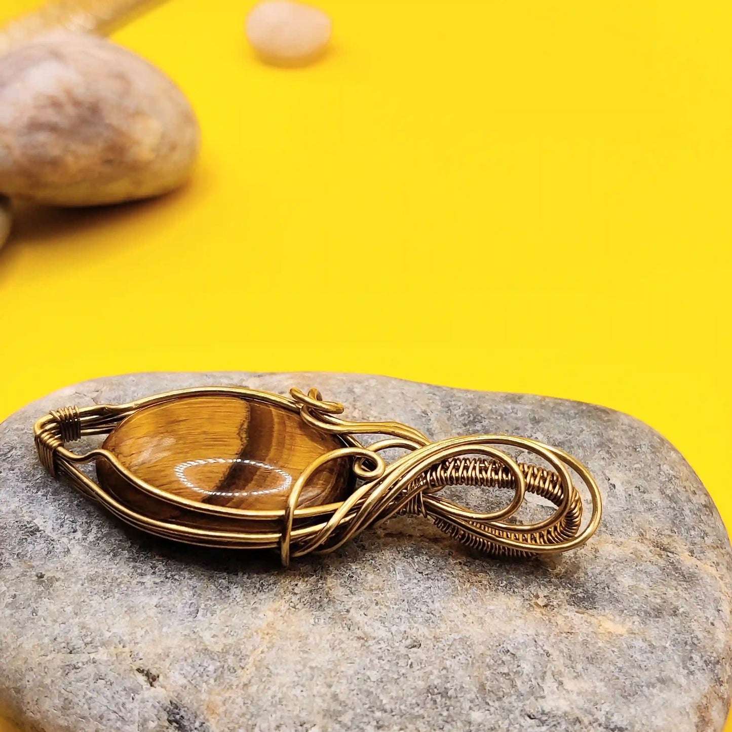 Viti - Tiger's Eye Necklace SA1 By Sanguine Aura Handcrafted Jewellery