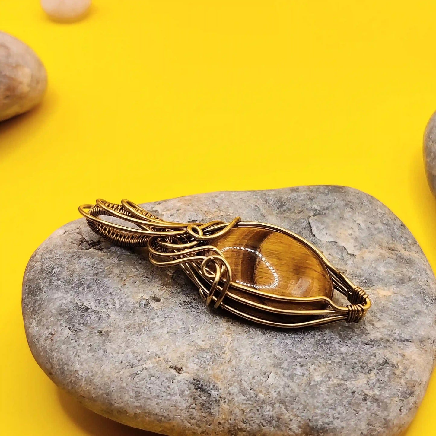 Viti - Tiger's Eye Necklace SA2 By Sanguine Aura Handcrafted Jewellery