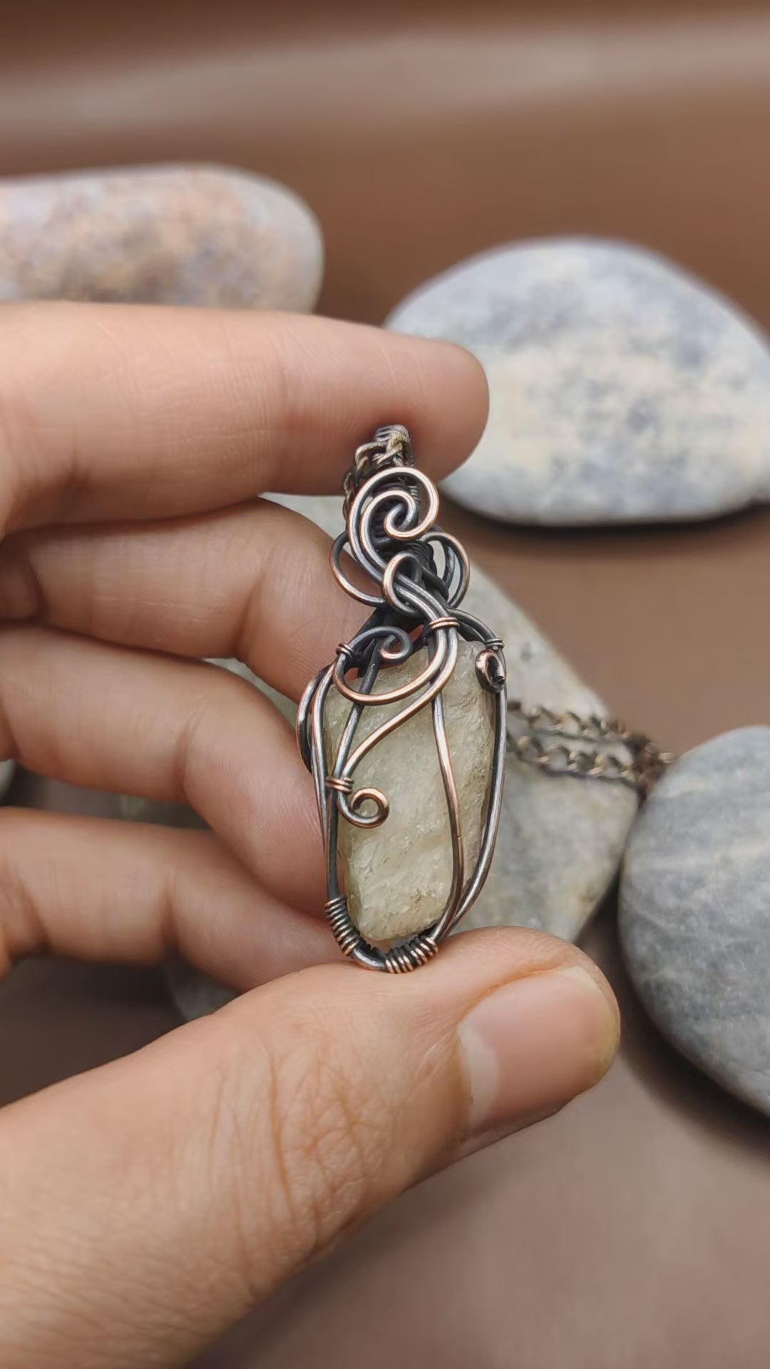 Aadhini -  Raw Citrine Necklace 002 By Sanguine Aura Handcrafted Jewellery