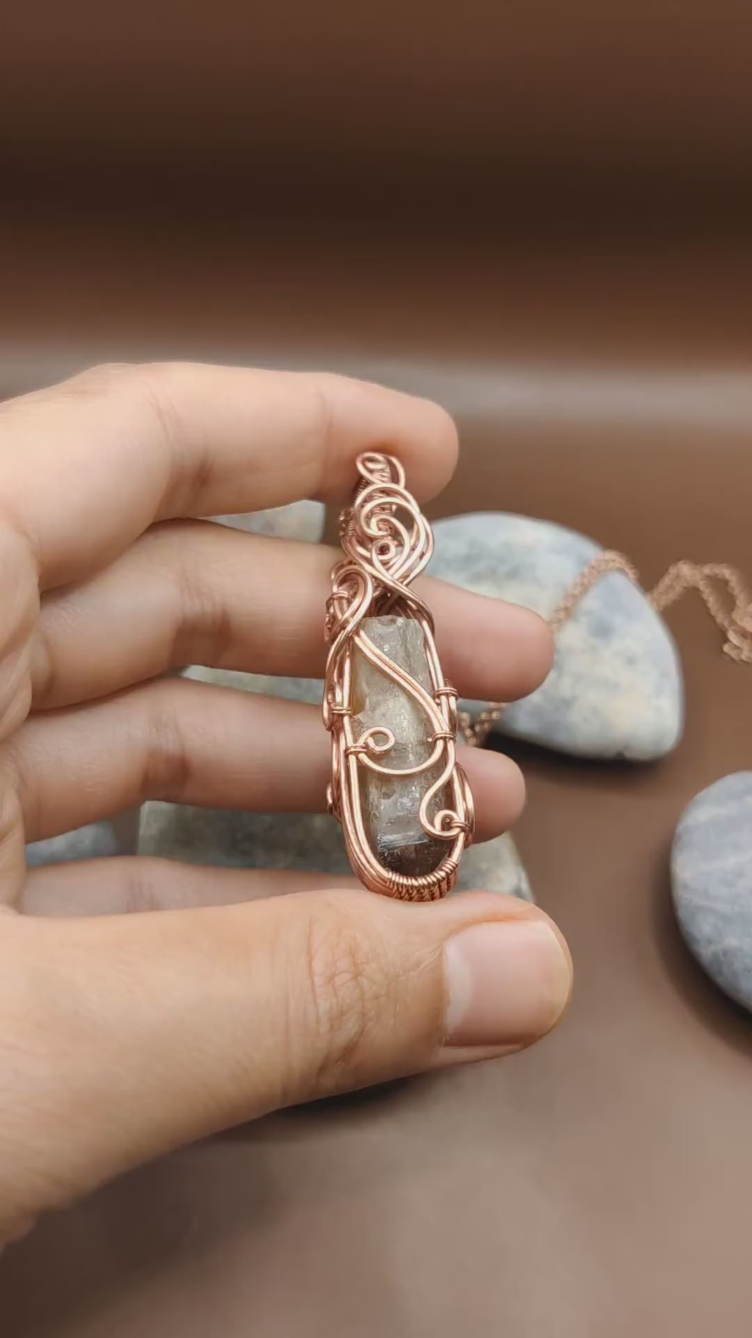 Aadhini - Kundalini Quartz / Citrine Necklace 009 By Sanguine Aura Handcrafted Jewellery