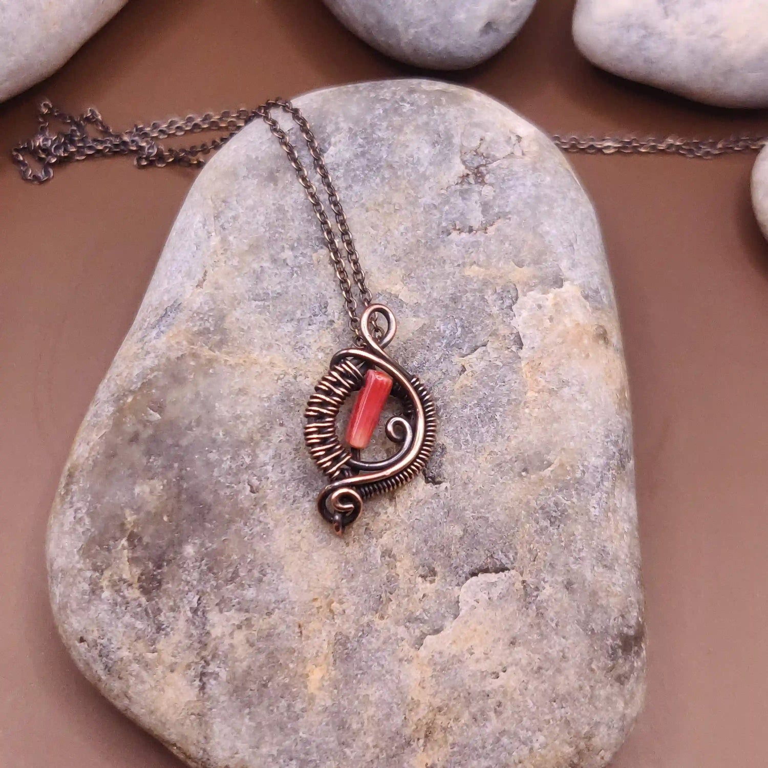 Zue - Red Coral Necklace Designed By Sanguine Aura Handcrafted Jewellery