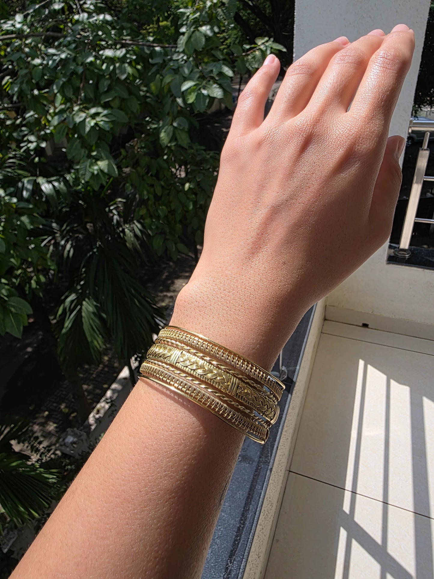 Srestha - Brass Cuff Bracelet