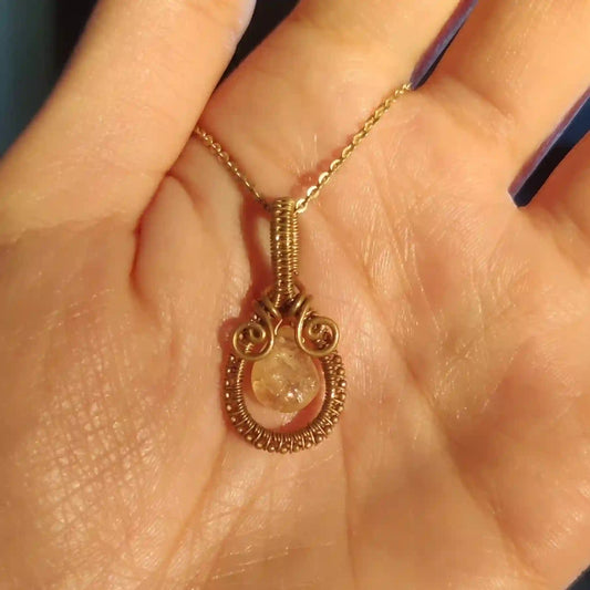 Beena - Citrine Necklace By Sanguine Aura Handcrafted Jewellery
