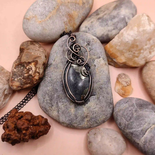 Carina Pyrite Necklace- 004 By Sanguine Aura Handcrafted Jewellery