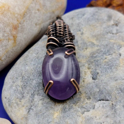 Chaitya- African Amethyst Necklace By Sanguine Aura Handcrafted Jewellery