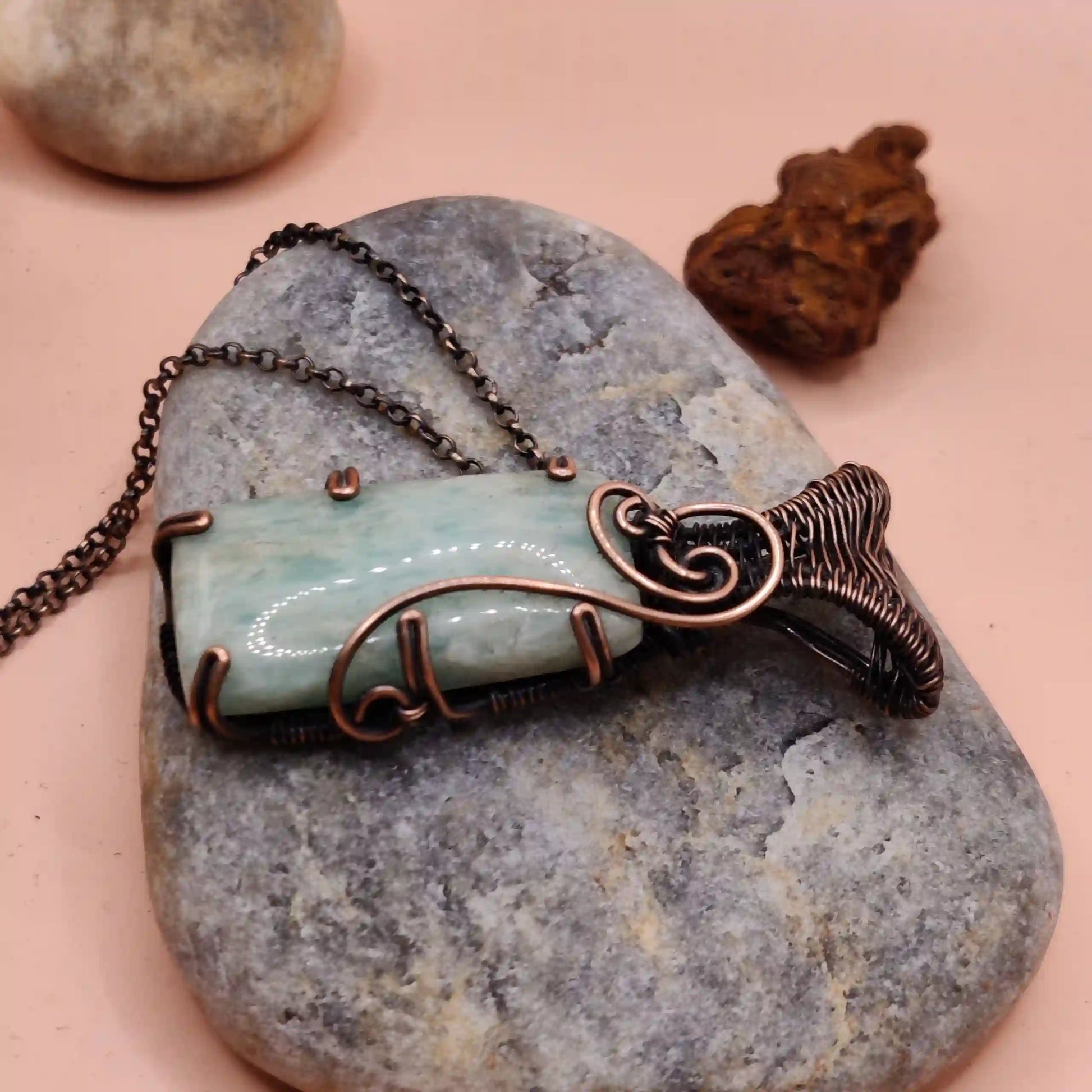 Chaitya_Amazonite_Necklace_001 By Sanguine Aura Handcrafted Jewellery