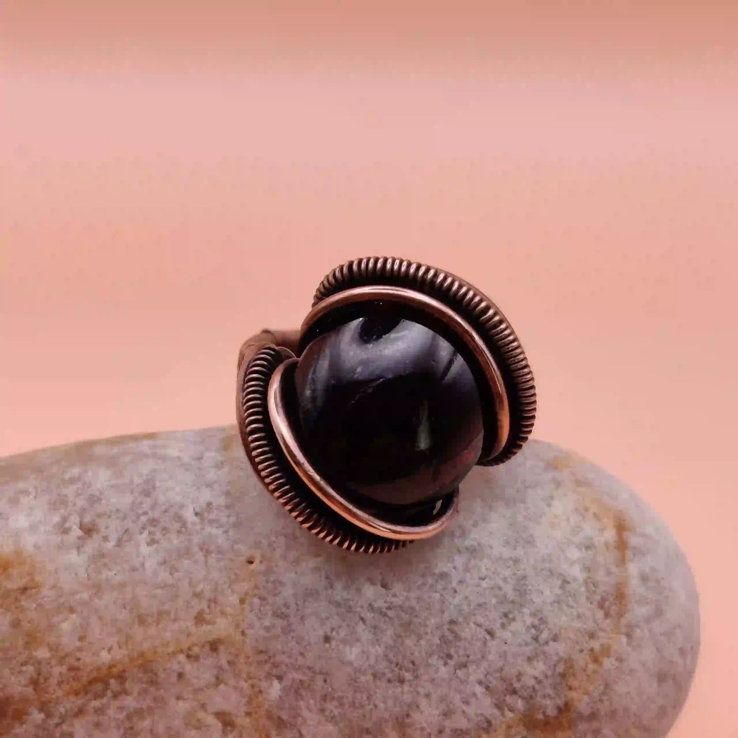 Deacon-Garnet Ring By Sanguine Aura Handcrafted Jewellery