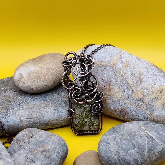 Ekaa_Unakite_Necklace-_0010 By Sanguine Aura Handcrafted Jewellery