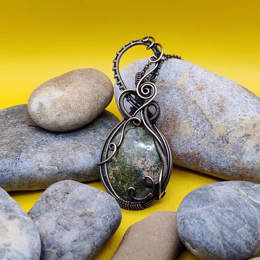 Ekaa_Unakite_Necklace-_005 By Sanguine Aura Handcrafted Jewellery