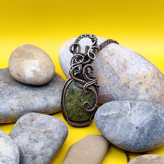 Ekaa_Unakite_Necklace-_007 By Sanguine Aura Handcrafted Jewellery