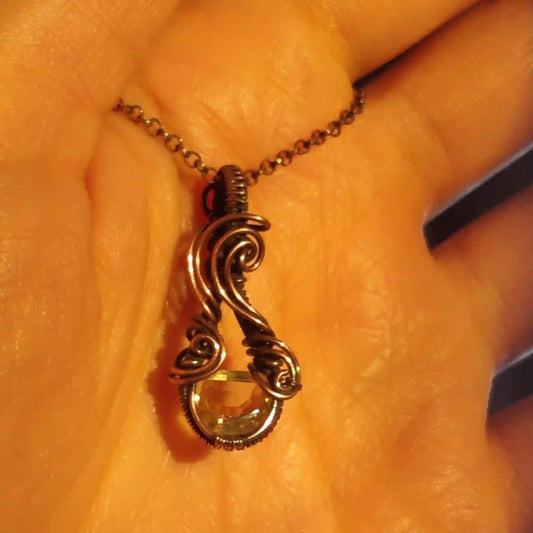 Gaura - Citrine Necklace By Sanguine Aura Handcrafted Jewellery