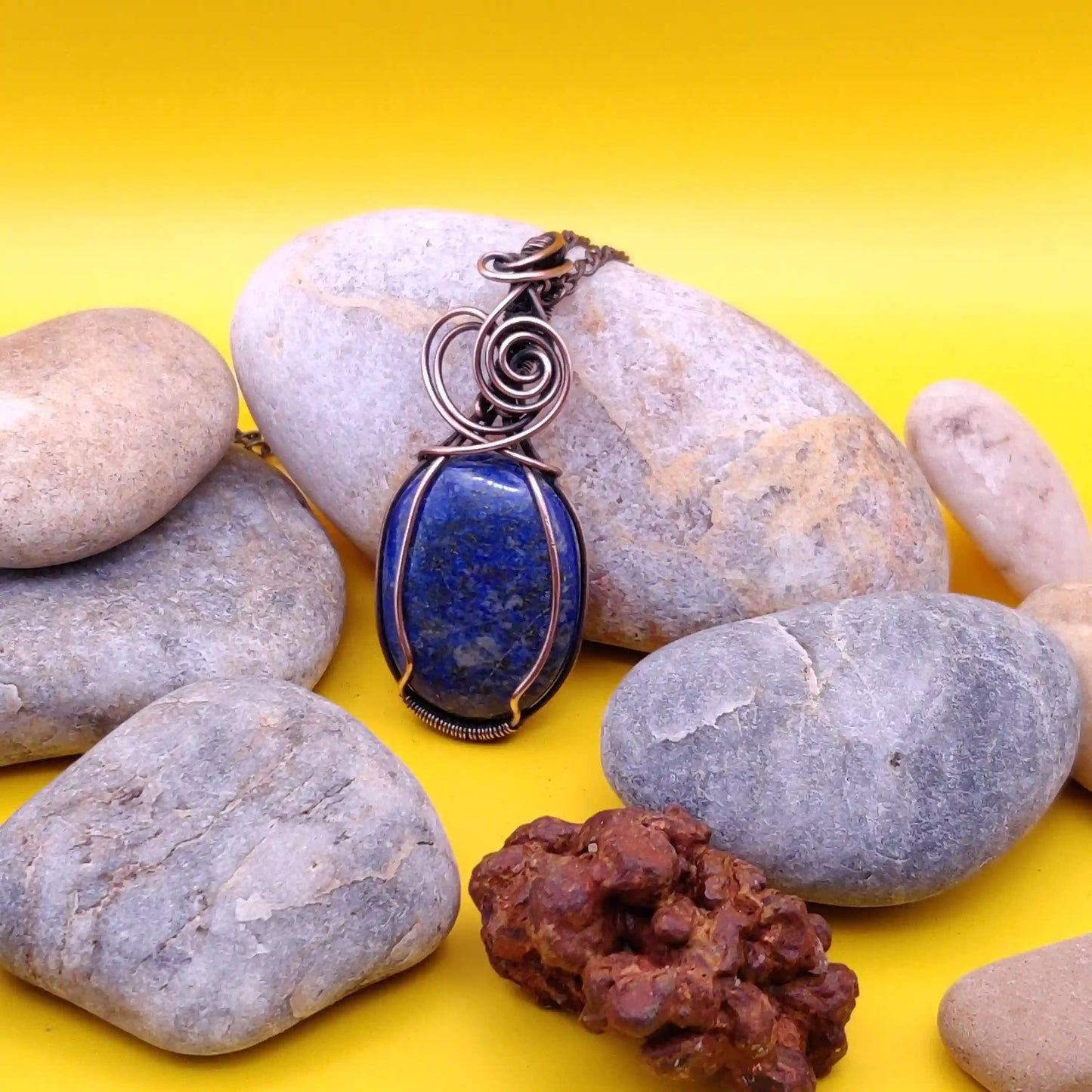 Grahish - Lapis Lazuli Necklace By Sanguine Aura Handcrafted Jewellery