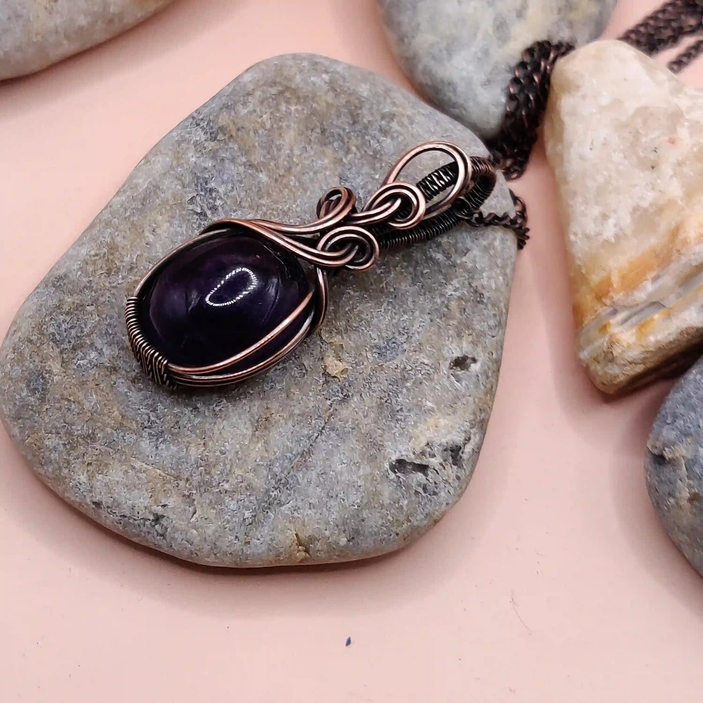 Jash- Amethyst Necklace 002 By Sanguine Aura Handcrafted Jewellery