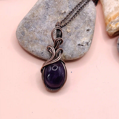 Jash- Amethyst Necklace 002 By Sanguine Aura Handcrafted Jewellery