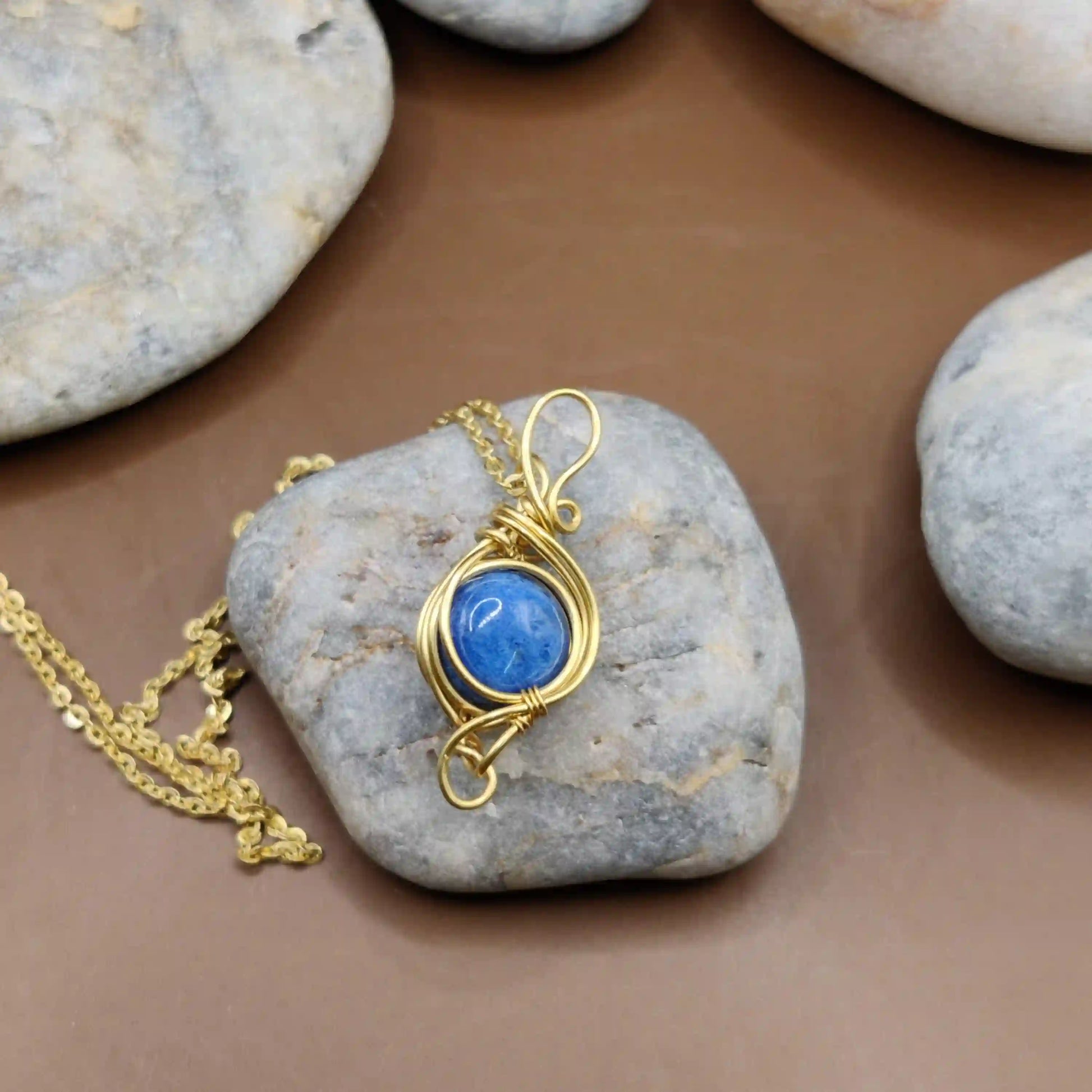 Poorv - Lapis Lazuli Necklace By Sanguine Aura Handcrafted Jewellery