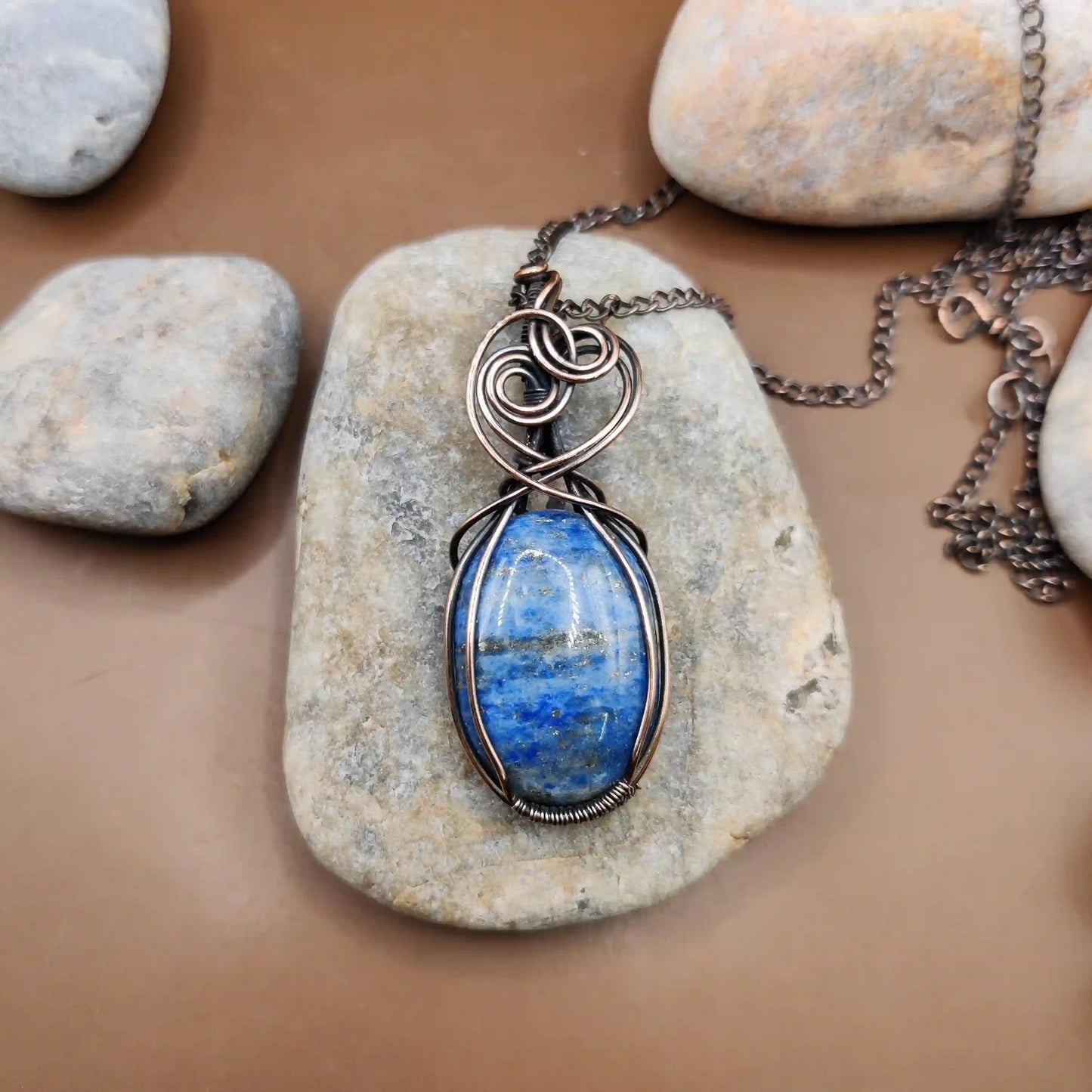 Grahish - Lapis Lazuli Necklace By Sanguine Aura Handcrafted Jewellery