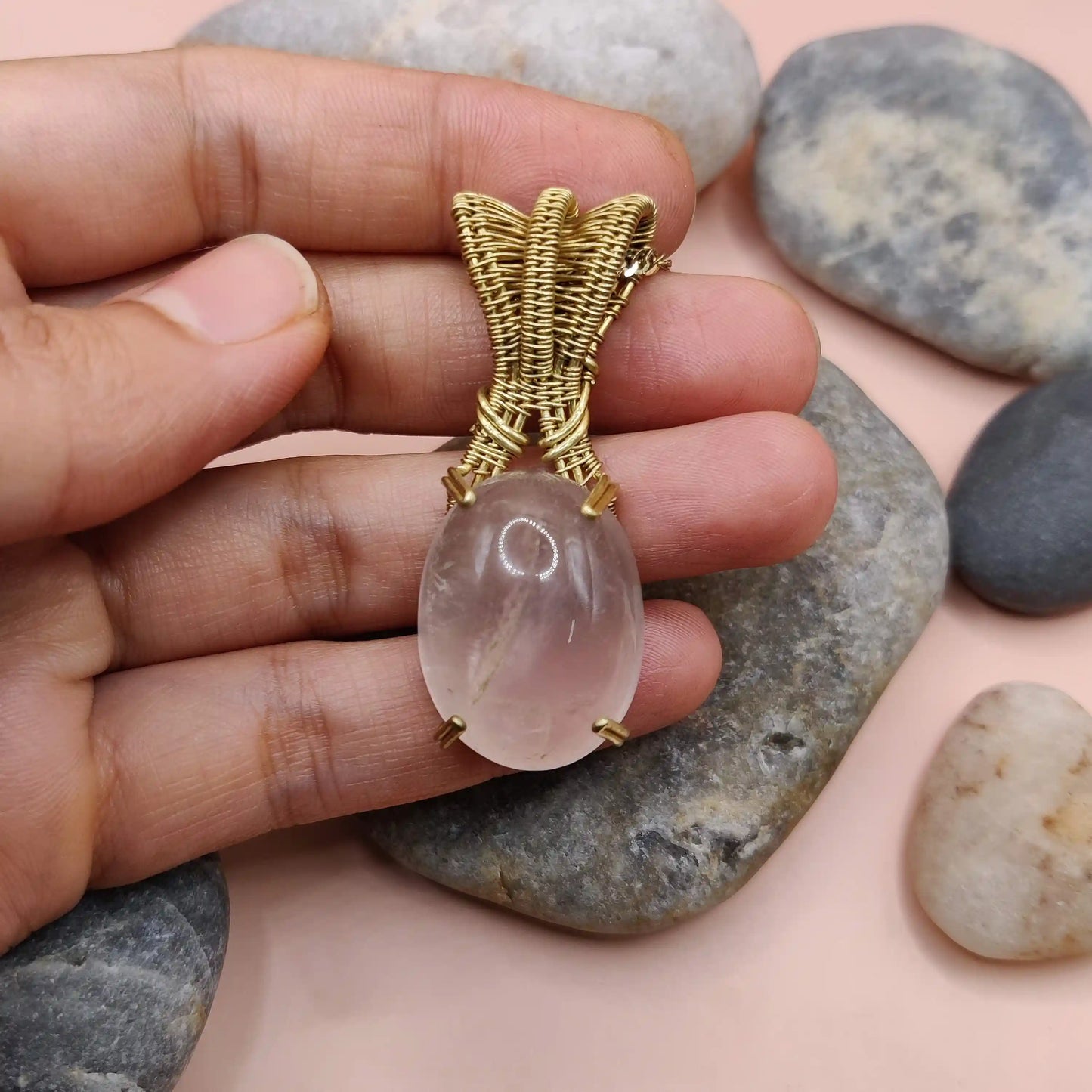 Chaitya -  Rose Quartz Necklaces