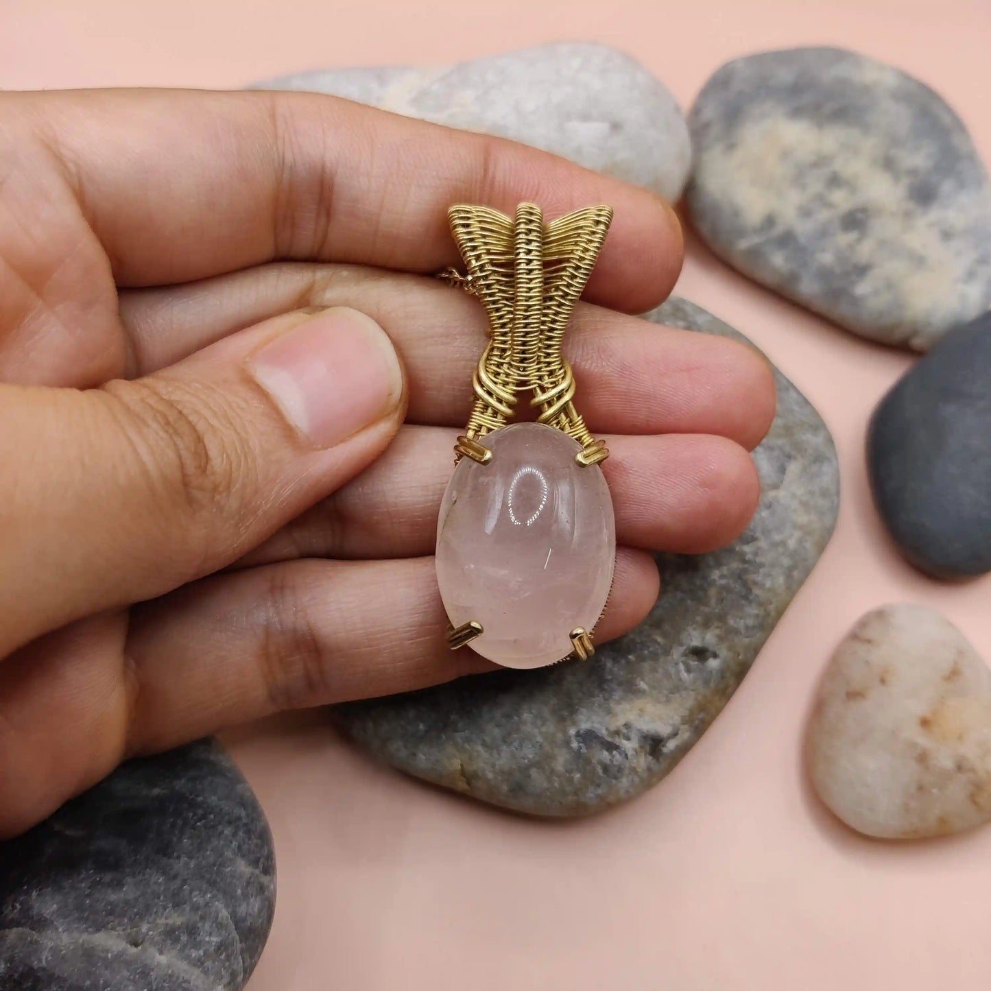 Chaitya -  Rose Quartz Necklaces