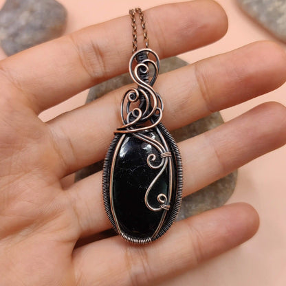 Prisha - Black Tourmaline Necklace 001