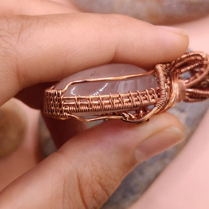 Aadhya - Rose Quartz Necklace 003