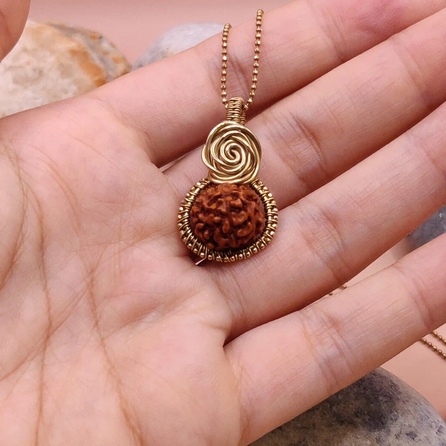 Dheera - Panchamukhi Rudraksha Necklace