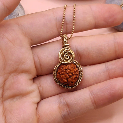 Dheera - Panchamukhi Rudraksha Necklace
