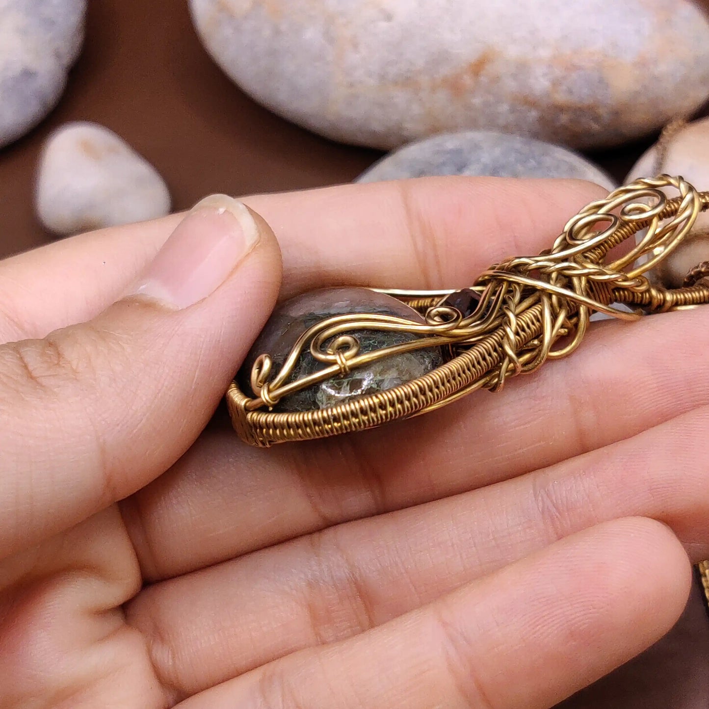 Mahesha - Labradorite and Tourmaline Necklace 002