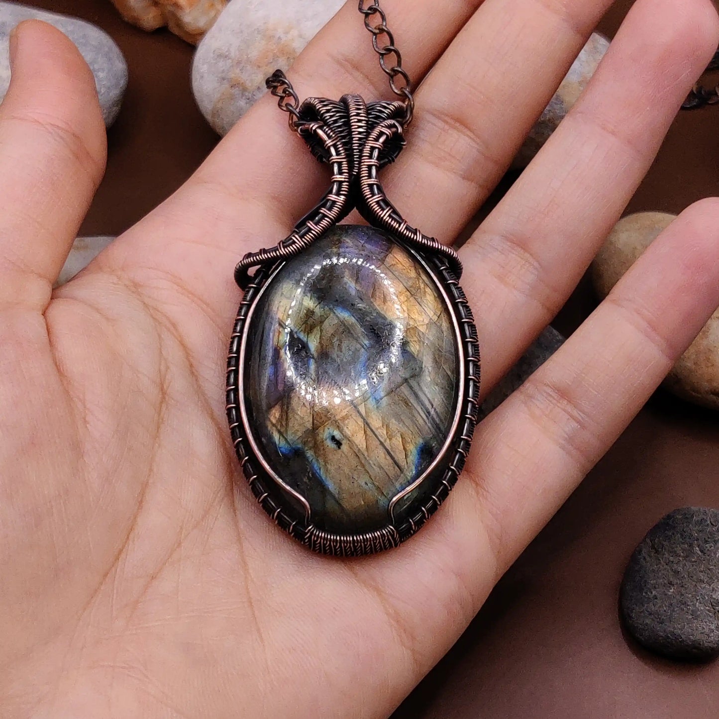 Aadhya - Labradorite Necklace 003