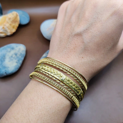 Srestha - Brass Cuff Bracelet
