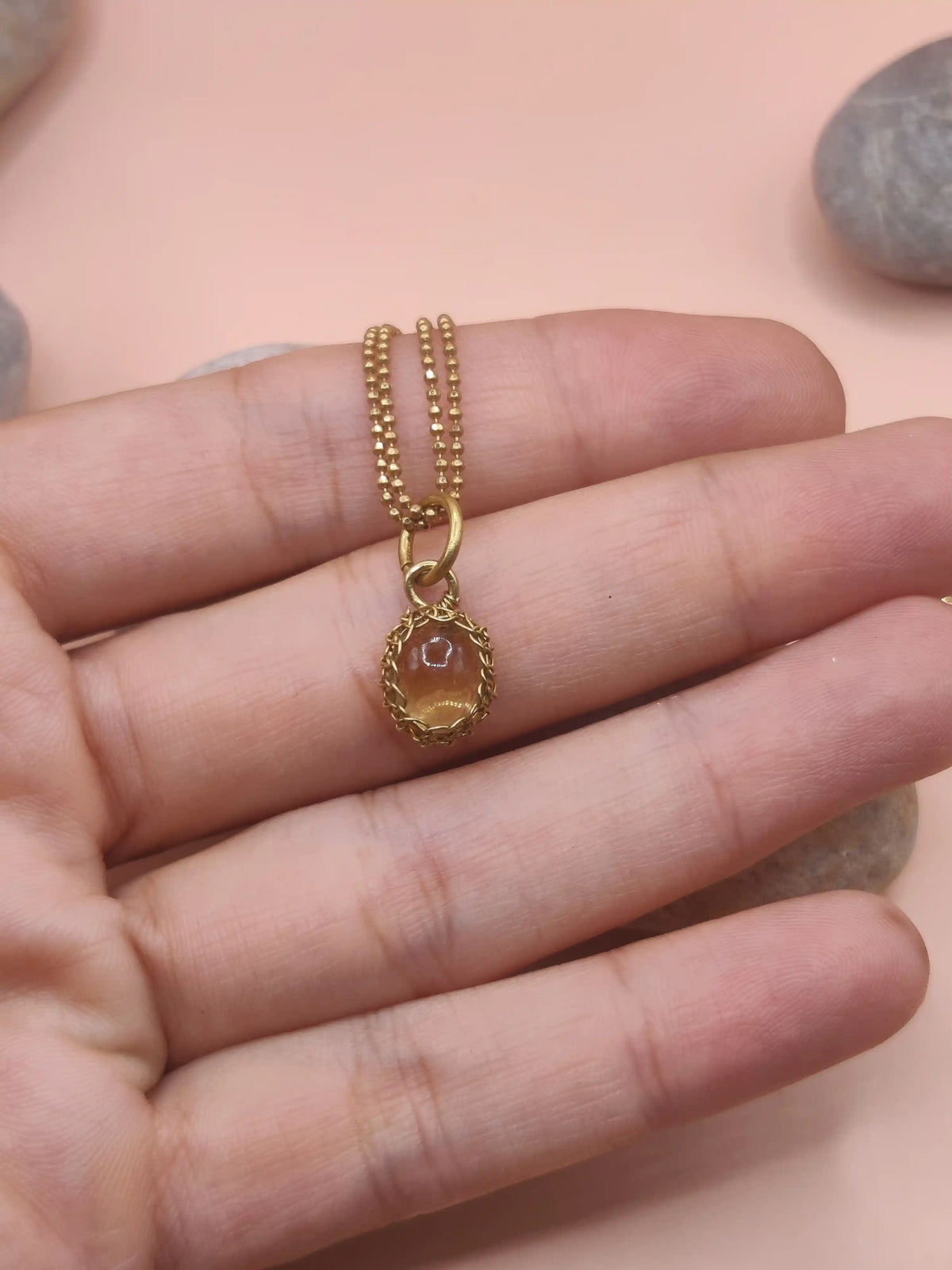 Meera -Citrine Necklace 001