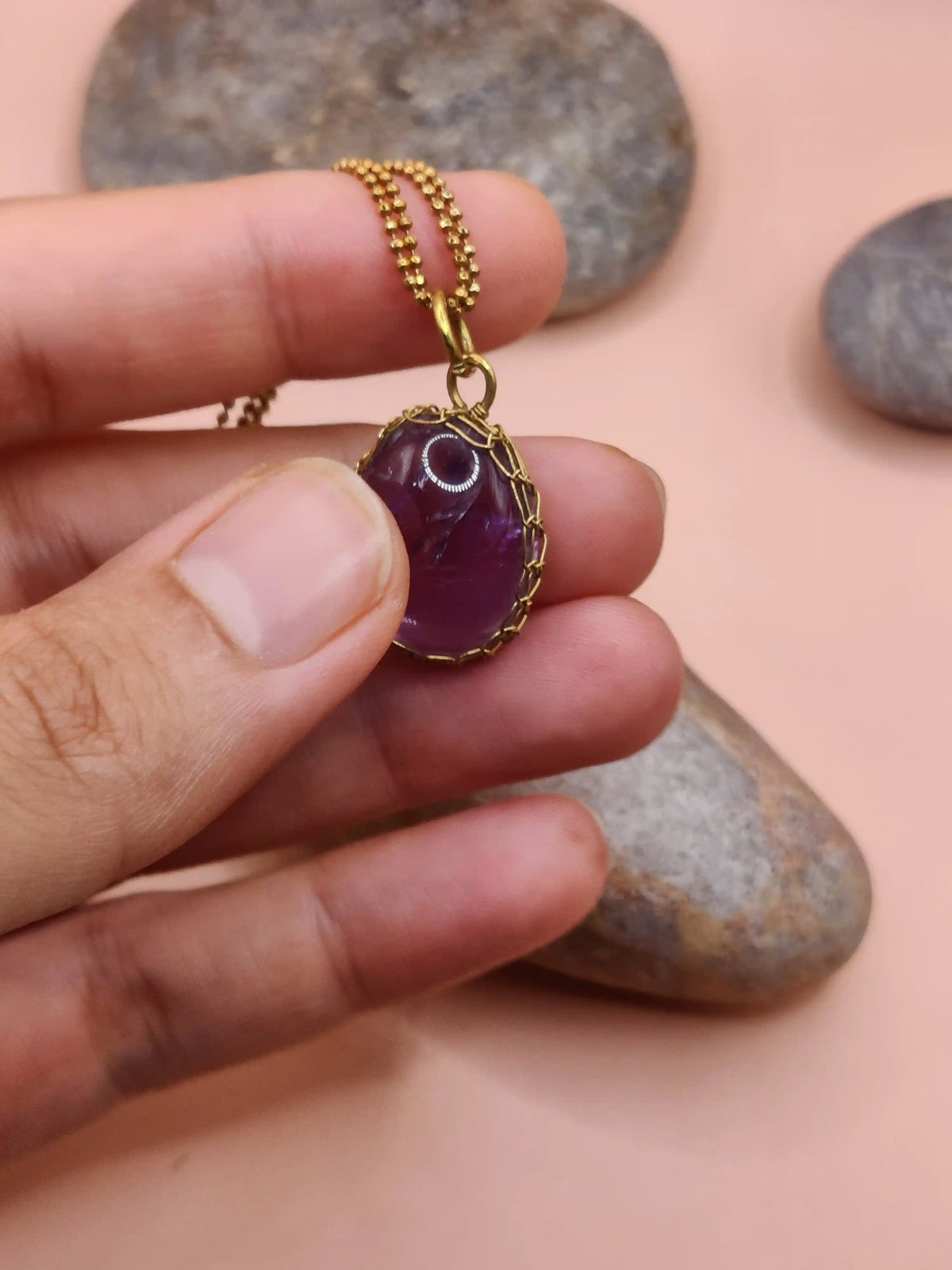 Meera – Lavender Amethyst Necklace – 005
