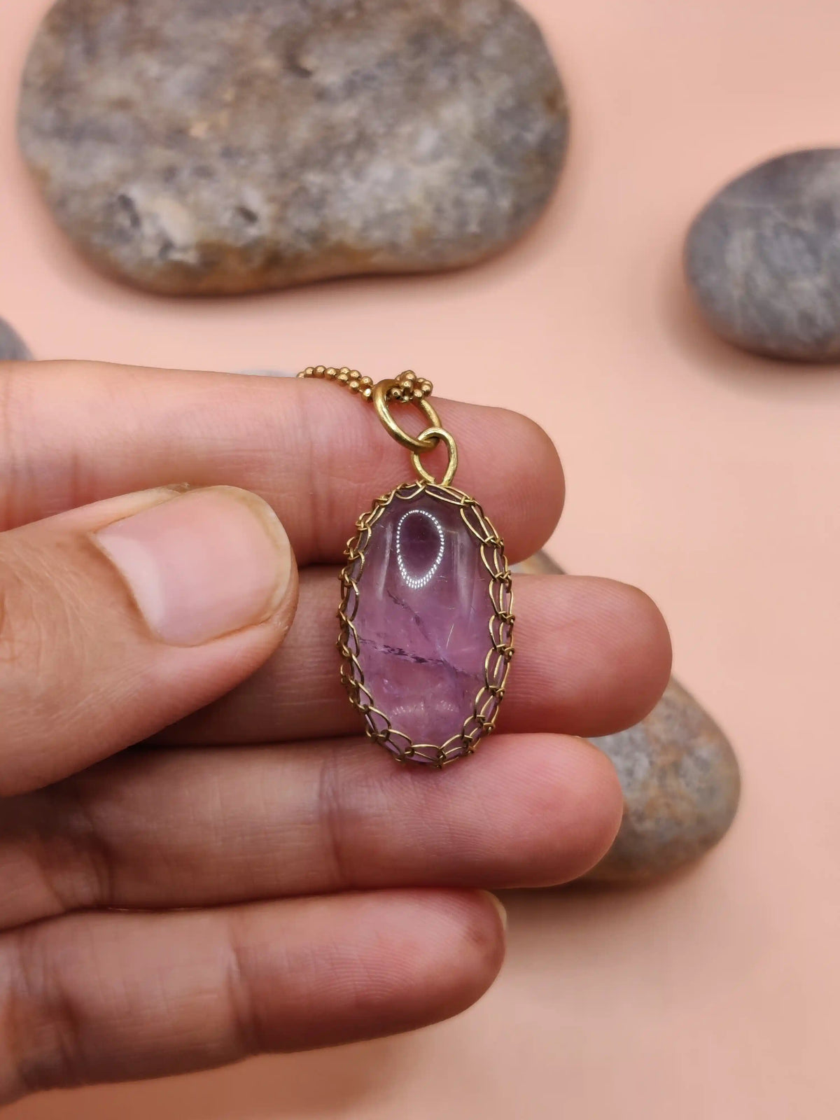 Meera – Lavender Amethyst Necklace – 006