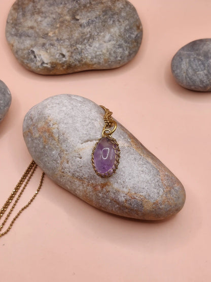 Meera – Lavender Amethyst Necklace – 012