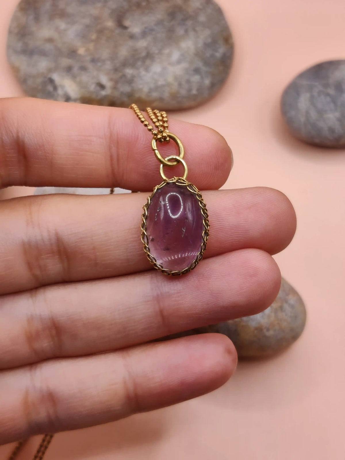 Meera – Lavender Amethyst Necklace – 009