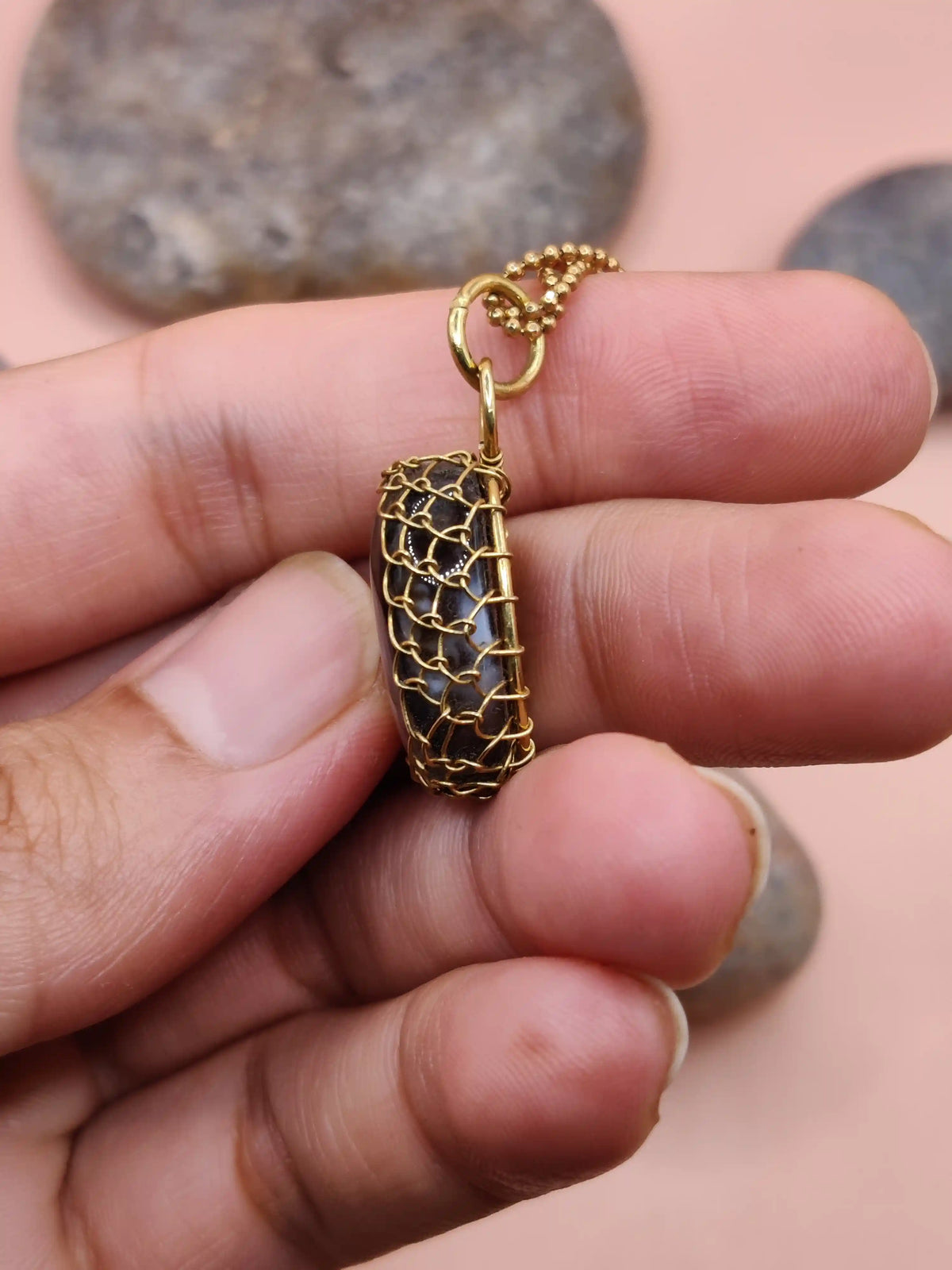 Meera - Sulemani Hakik/Agate Necklace 002