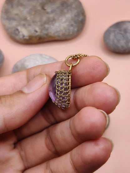 Meera – Lavender Amethyst Necklace – 008