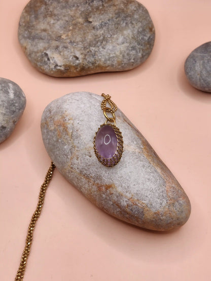 Meera – Lavender Amethyst Necklace – 008