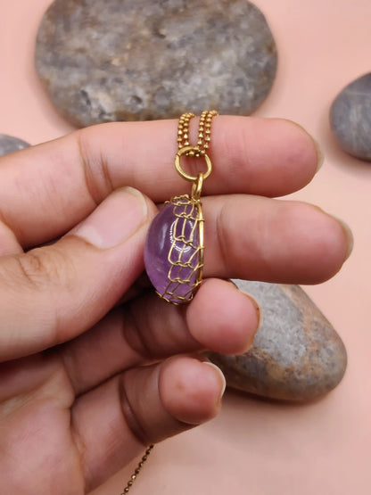 Meera – Lavender Amethyst Necklace – 010