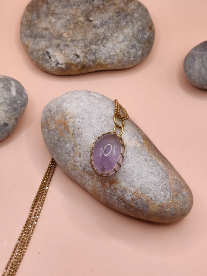 Meera – Lavender Amethyst Necklace – 010