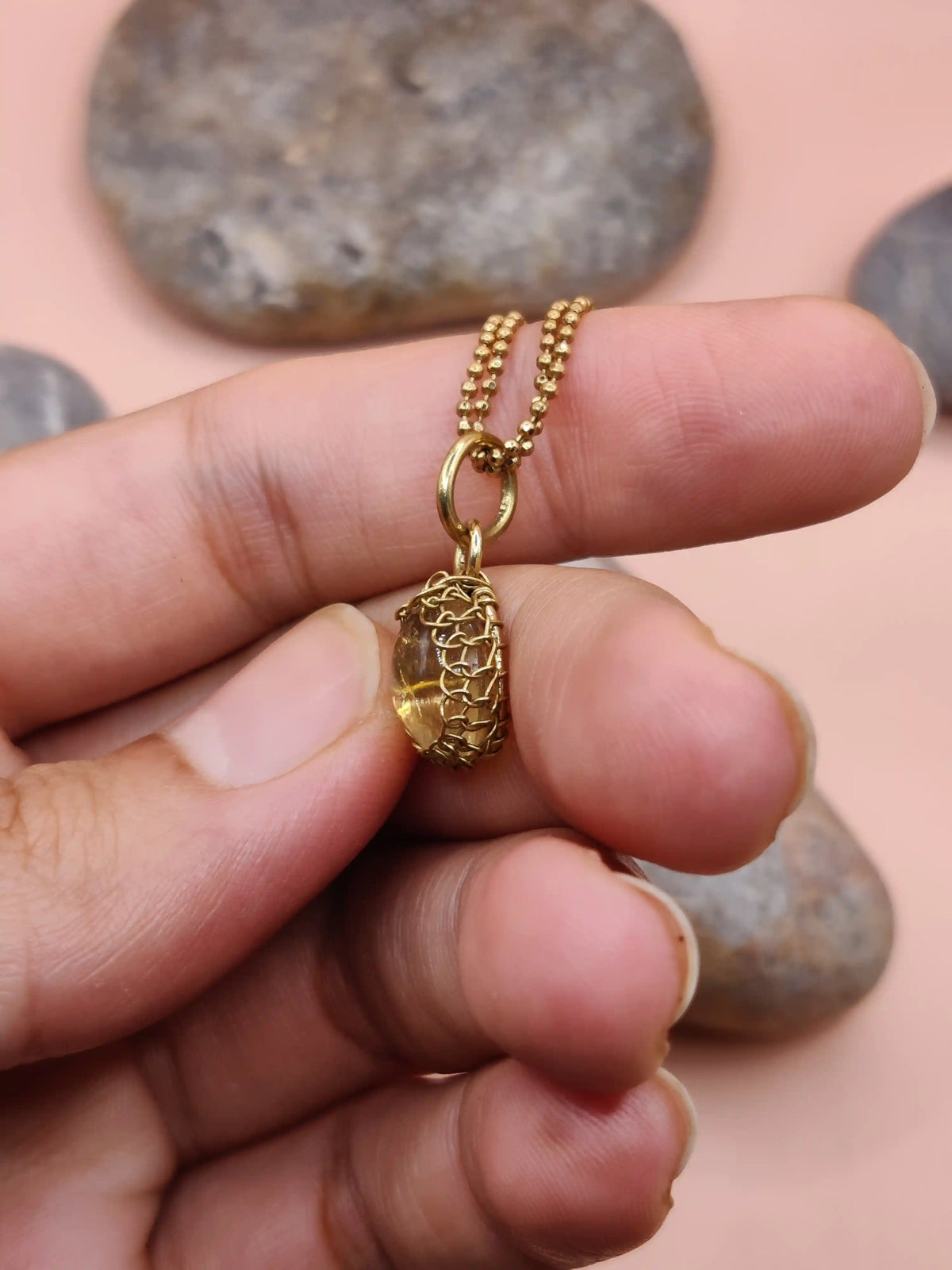 Meera -Citrine Necklace 005