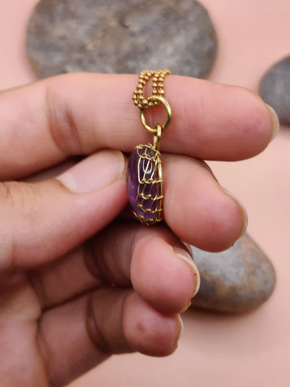 Meera – Lavender Amethyst Necklace – 011