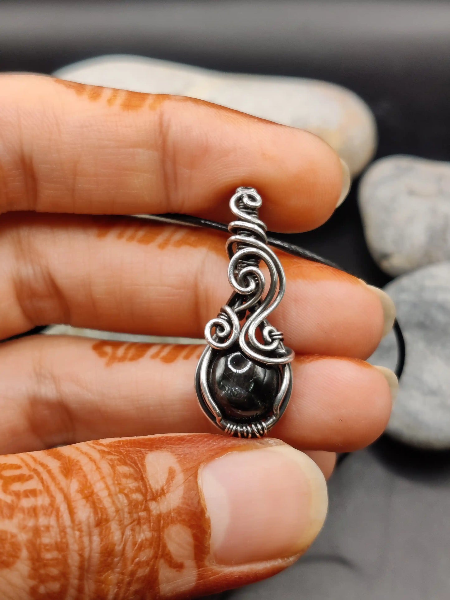 Tanvi - Star Diopside Silver Pendant