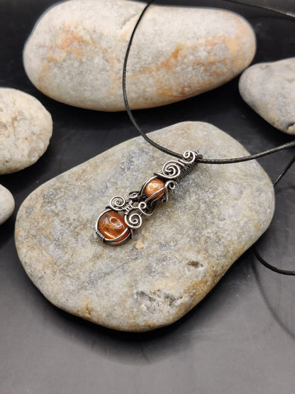 Jenil - Sunstone Silver Pendant