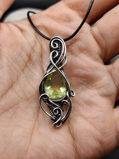 Viti - Lemon Topaz Silver Pendant