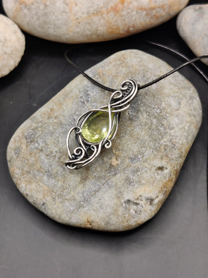 Viti - Lemon Topaz Silver Pendant