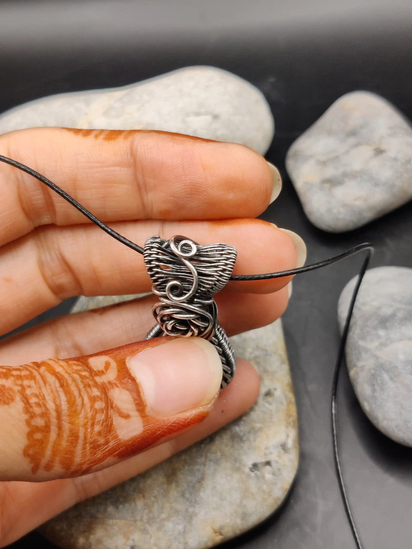 Bodhi - White Moonstone Silver Pendant