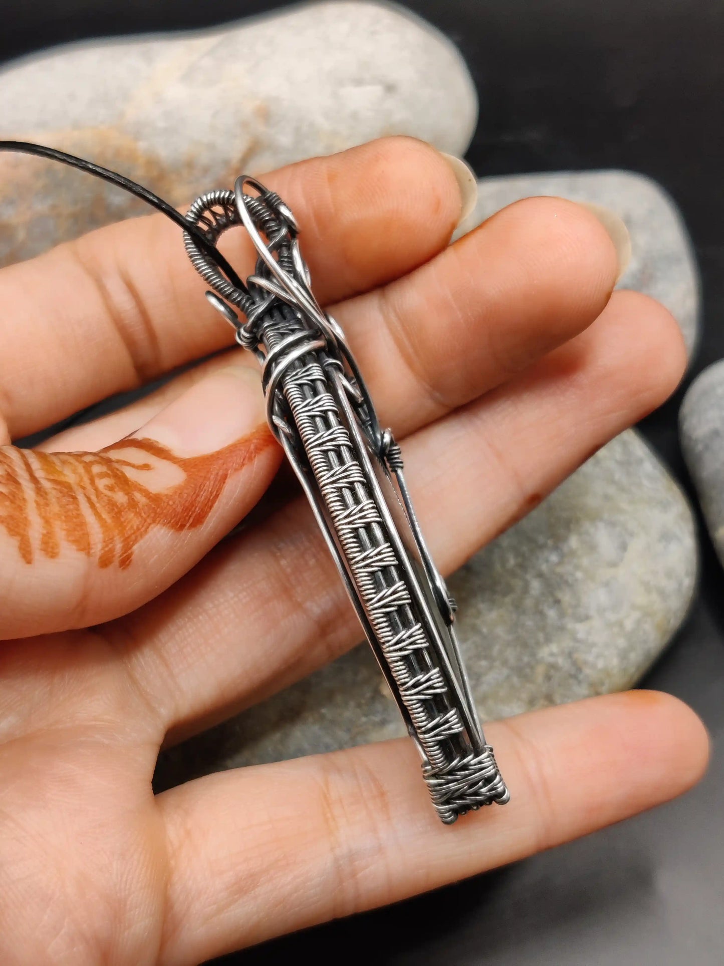 Aadhya - Labradorite Silver Pendant
